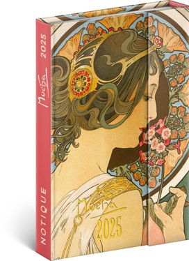 Týdenní magnetický diář Alfons Mucha 2025