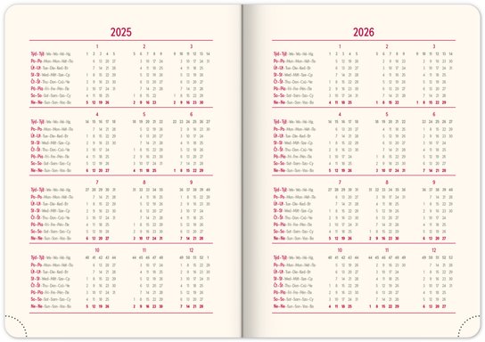 Týdenní diář Vivella Top 2025 modrý