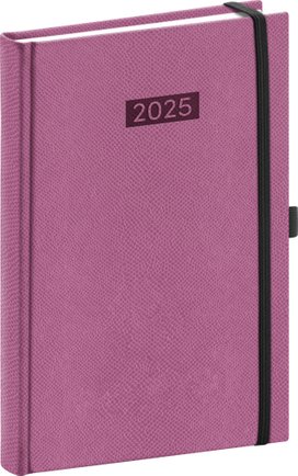 Denní diář Diario 2025 růžový