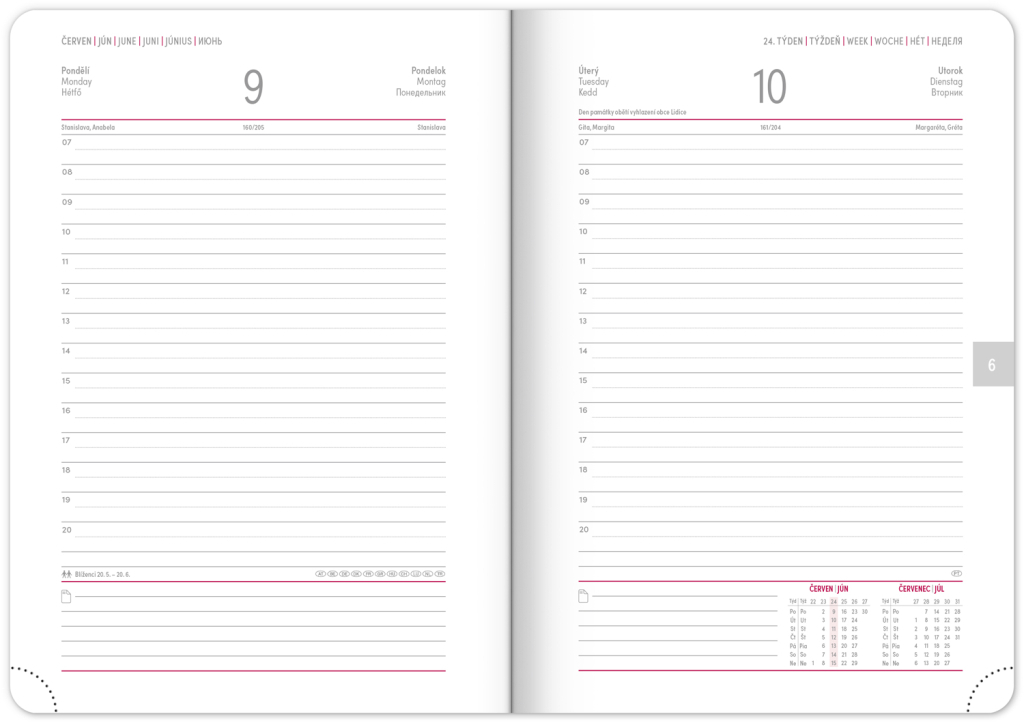 Denní diář Cambio 2025 modrý