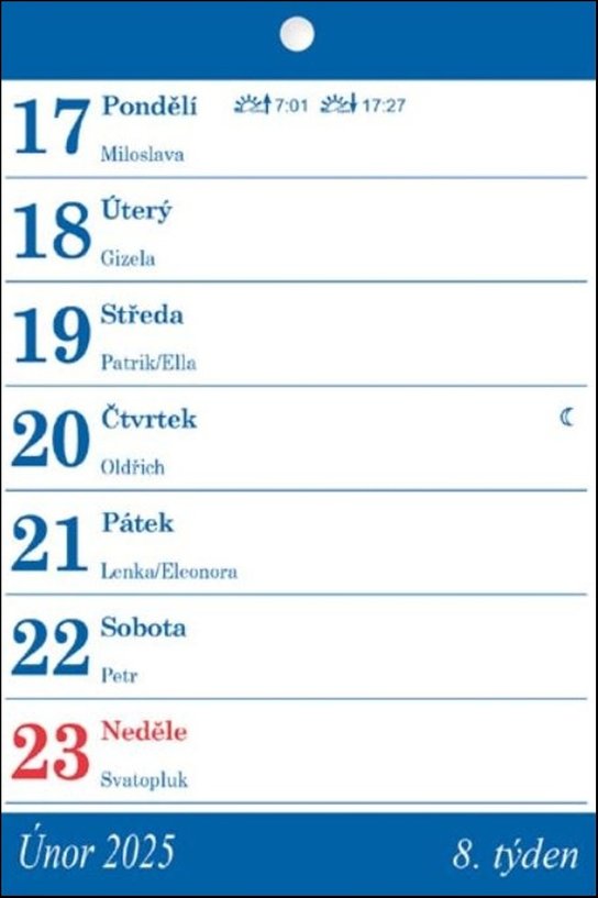 Trhací kalendář 2025 - nástěnný kalendář