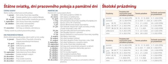 Zvyky a tradície 2025 - stolový kalendár