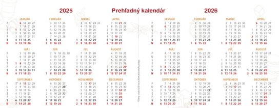 Koláčiky 2025 - stolový kalendár
