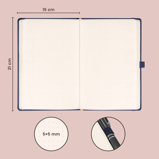 Notique Notes Balacron tmavě modrý tečkovaný