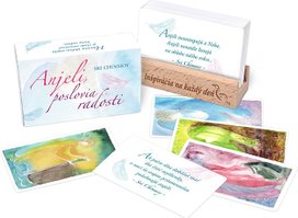 Anjeli, poslovia radosti s dreveným stojančekom