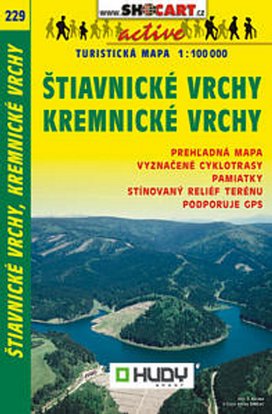 Štiavnické vrchy, Kremnické vrchy 1:100 000