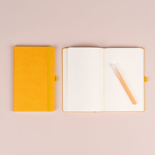 Notes žlutý tečkovaný