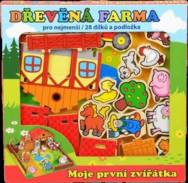 Domeček dřevěná farma Moje první zvířátka