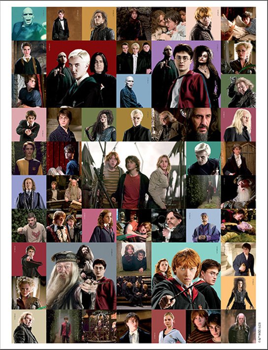 100 samolepek s omalovánkovými listy Harry Potter