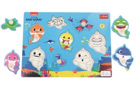 Dřevěná vkládačka Baby Shark