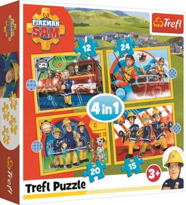 Puzzle Požárník Sam Rádi pomůžeme 4v1