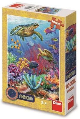 Puzzle 100XL Podmořský svět neon
