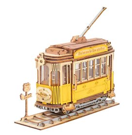 3D dřevěné puzzle Historická tramvaj