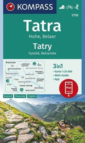 Vysoké Tatry, Belianske Tatry 2130 1:25 000