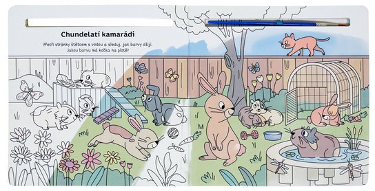 Malování vodou bez nepořádku Mazlíčci