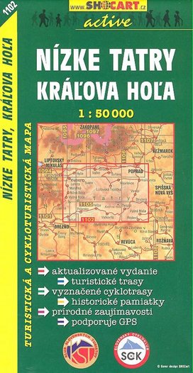Nízké Tatry, Kráľova Hoľa 1:50 000
