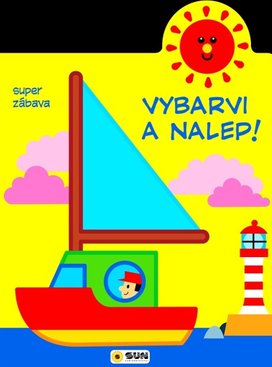 Vybarvi a nalep! Loďka
