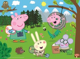 Puzzle Prasátko Peppa v přírodě