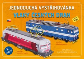 Jednoduchá vystřihovánka Vlaky českých drah