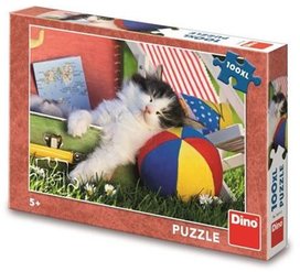 Puzzle 100XL Kotě odpočívá