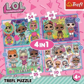Puzzle LOL Surprise Seznamte se s panenkami 4v1