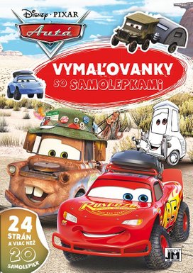 Vymaľovanky so samolepkami Autá