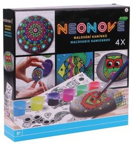 Malování kamínků Neonové