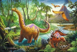 Puzzle Dinosauři na cestách