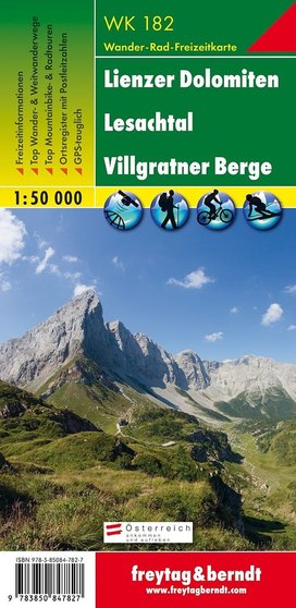 182 Lienzer Dolomiten, Lesachtal, Villgratental 1:50 000
