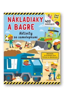 Nákladiaky a bagre Aktivity so samolepkami