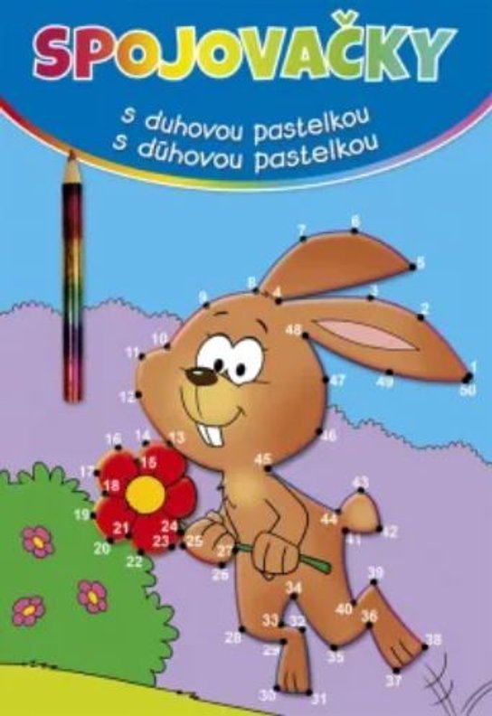 Spojovačky s duhovou pastelkou/s dúhovou pastelkou