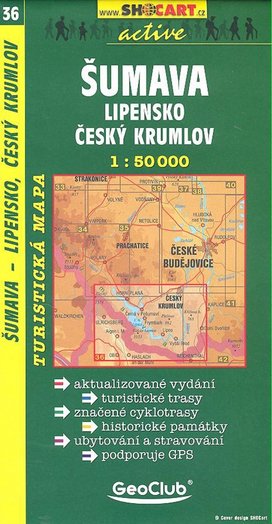 Šumava, Lipensko, Český Krumlov 1:50 000