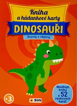 Kniha a hádankové karty Dinosauři