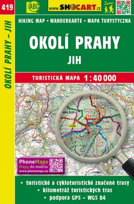 Okolí Prahy jih 1:40 000