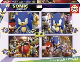 Svítící puzzle Sonic Prime 4v1
