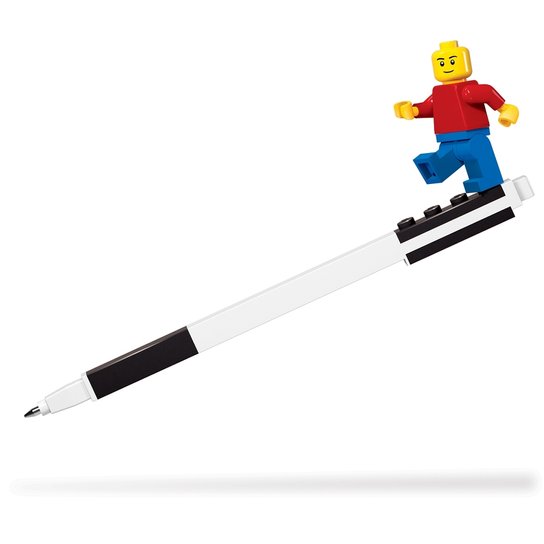 LEGO Gelové pero s minifigurkou černé