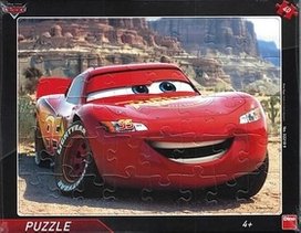 Puzzle 40 Auta Blesk McQueen deskové