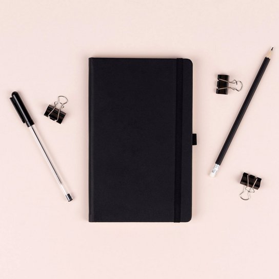 Notes černý tečkovaný