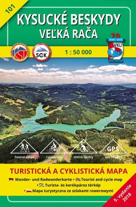 Kysucké Beskydy Veľká Rača 1:50 000