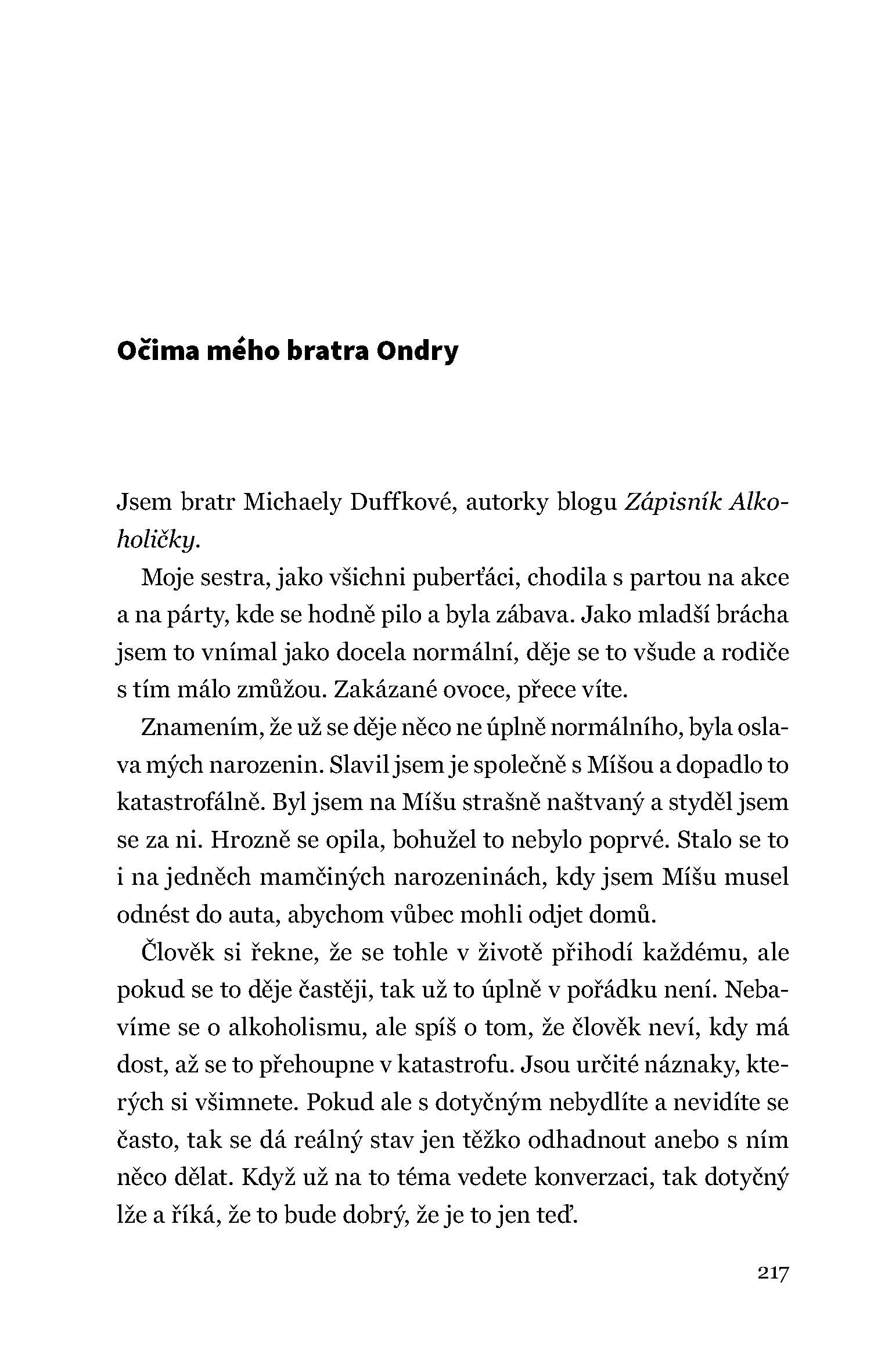 Zápisník alkoholičky