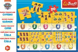 Vzdělávací puzzle Čísla Tlapková patrola