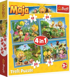 Puzzle Včelka Mája: Dobrodružství 4v1