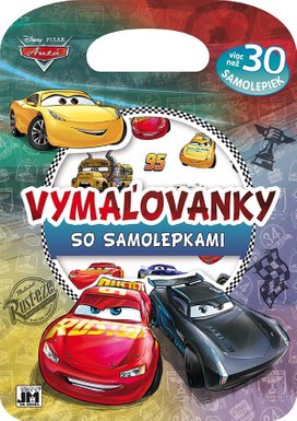 Vymaľovanky so samolepkami Autá