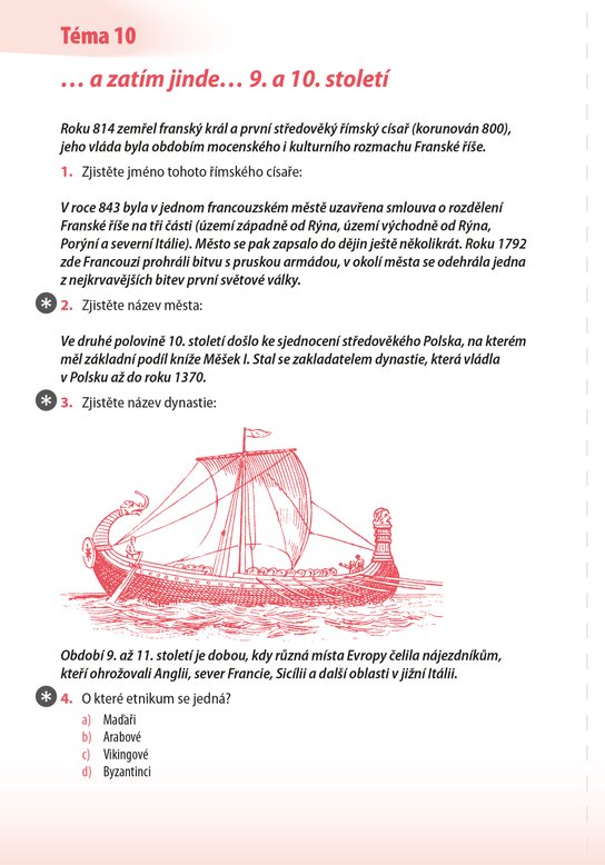 Desetiminutovky. Vlastivěda – dějepisná část