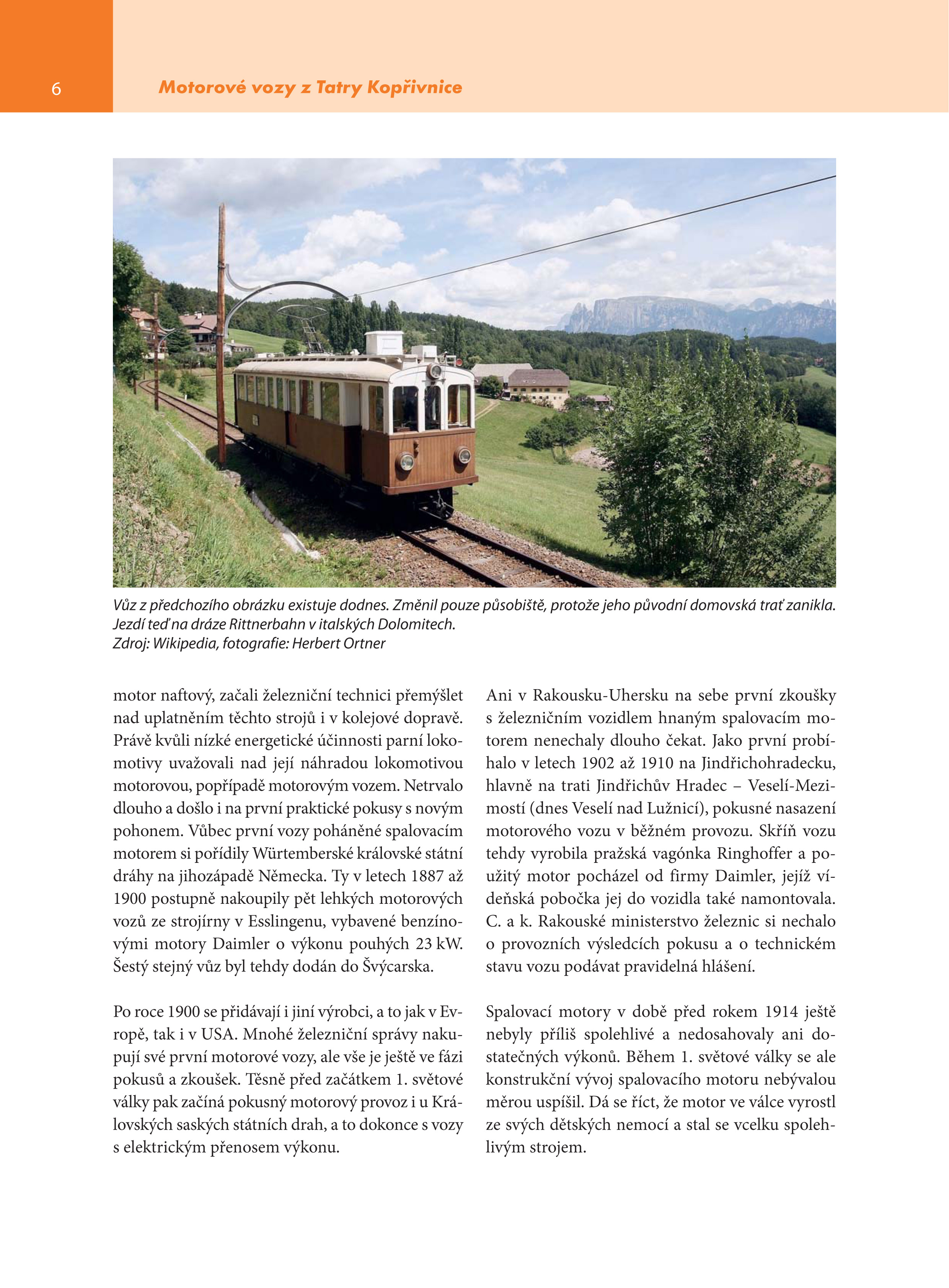 Železniční motorové vozy z Tatry Kopřivnice