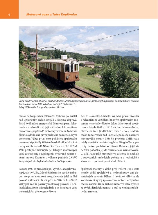 Železniční motorové vozy z Tatry Kopřivnice