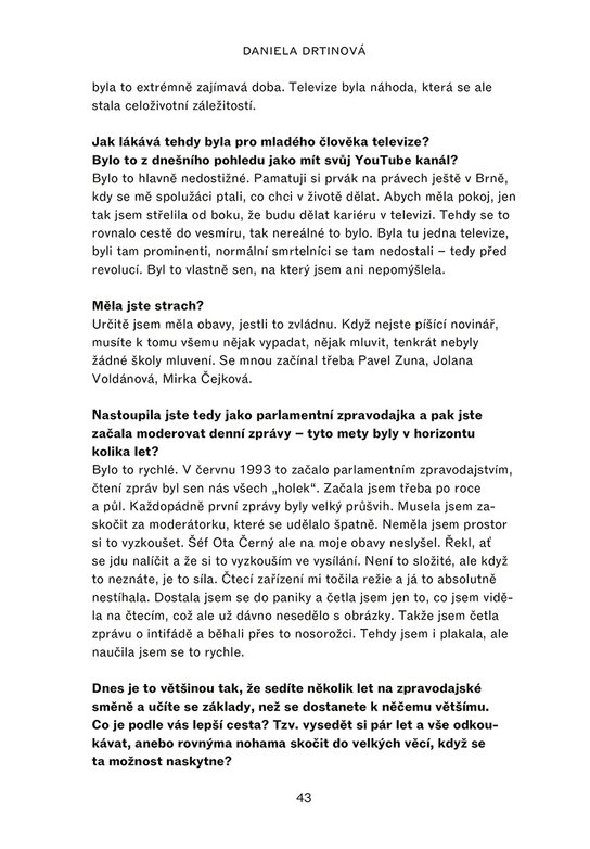 Linda Bartošová: Novinářky