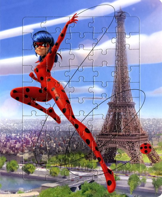 Kouzelná Beruška a Černý Kocour - Velká kniha puzzle