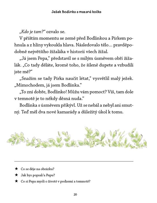 Ježek Bodlinka a mazaná kočka
