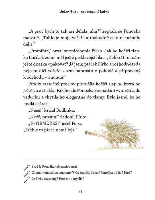 Ježek Bodlinka a mazaná kočka